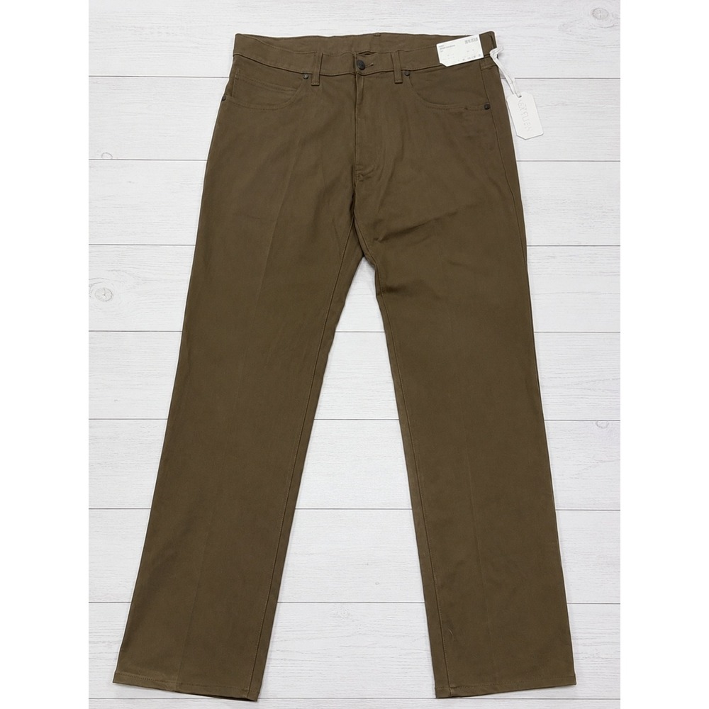 Stylus Slim Fit 5-Pocket Pant Stretch Casual Workwear Brown Khaki Gorpcore 36x32